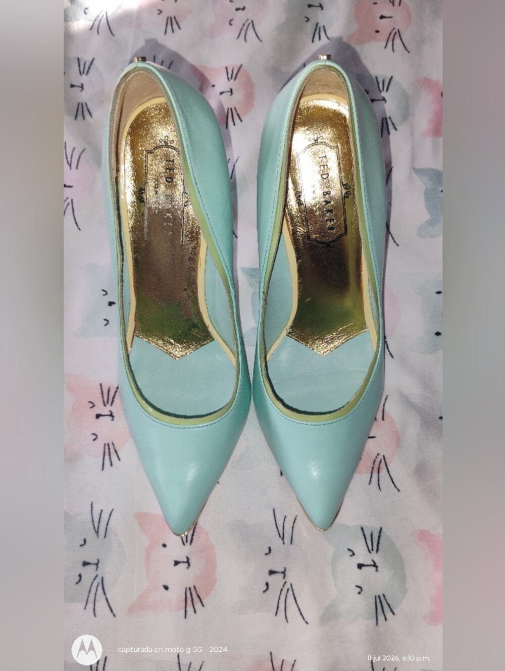 Ted Baker Mint Pointed Toe Pumps